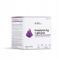 Aura Herbals Kreatyna 3 g + glicyna 30 saszetek Monohydrat Mięśnie Trening Aura Herbals