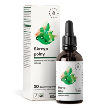 Aura Herbals, Skrzyp polny, suplement diety, ekstrakt z liści skrzypu polnego, krople, 50 ml - Aura Herbals