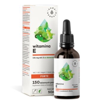 Aura Herbals, Witamina E Forte MCT-Oil, suplement diety, krople, 50ml - Aura Herbals