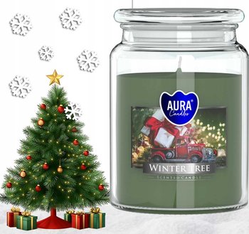 AURA Świeca Zapachowa ZIMOWE DRZEWKO 100h snd99-348 - BISPOL