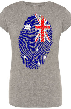 Australia Damski T-Shirt Odcisk Flaga Rozm.S - Inna marka