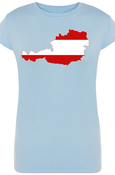Austria Damski Modny T-shirt LOGO Nadruk Rozm.XXL - Inna marka
