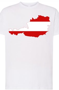 Austria Męski T-Shirt Modny Nadruk Prezent R.5XL - Inna marka