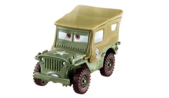 Auta 3, mini samochodzik militarny Willy Jeep - Auta