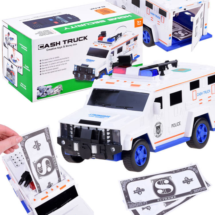 Zdjęcia - Zabawki interaktywne Autko Policja Skarbonka Bankomat Sejf ZA3705