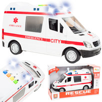 Auto Ambulans Karetka z dźwiękiem i światłem 1:16