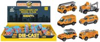 Auto ciężarowe metalowe 8 cm mix 6 Mega Creative samochód zabawkowy Mega Creative