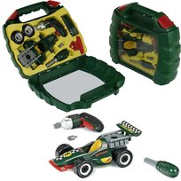 Auto Do Skręcania + Wkrętarka Bosch w walizce dla dzieci Klein