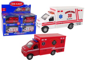 Auto Pojazd Ratunkowy Ambulans Napęd Frykcyjny 2 Kolory - Inna marka