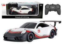 Auto Rc 1:18 Rastar Porshe 911 Gt3 Biało-Szare