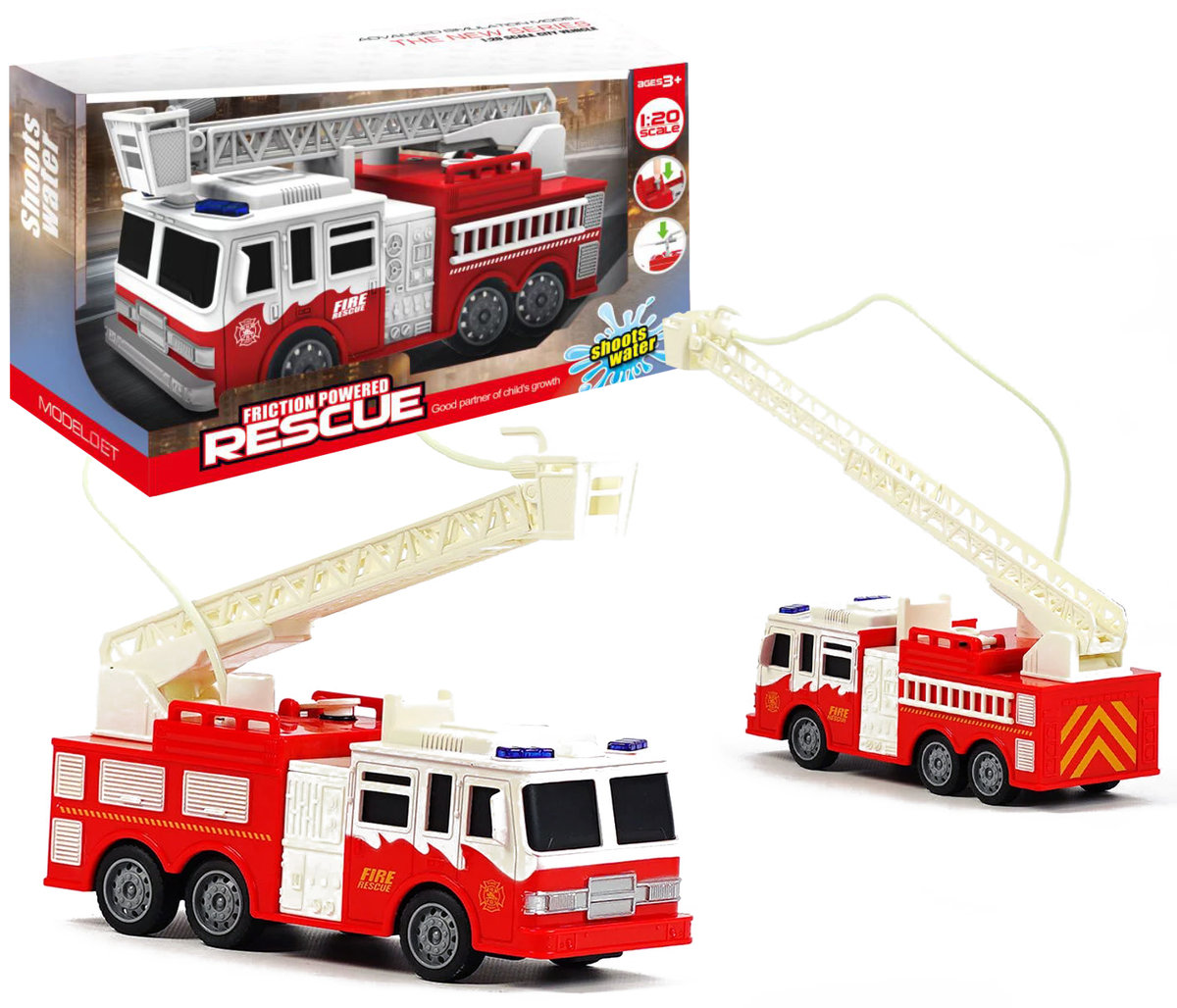 Zdjęcia - Auto dla dzieci Auto Straż Pożarna Światło Dźwięk Zabawka Dla Dzieci