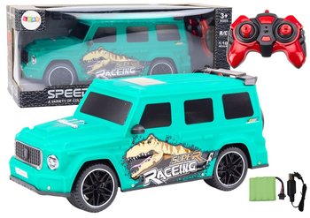 Auto Zdalnie Sterowane RC z Dinozaurem w Skali 1:10 Zielone - Inna marka