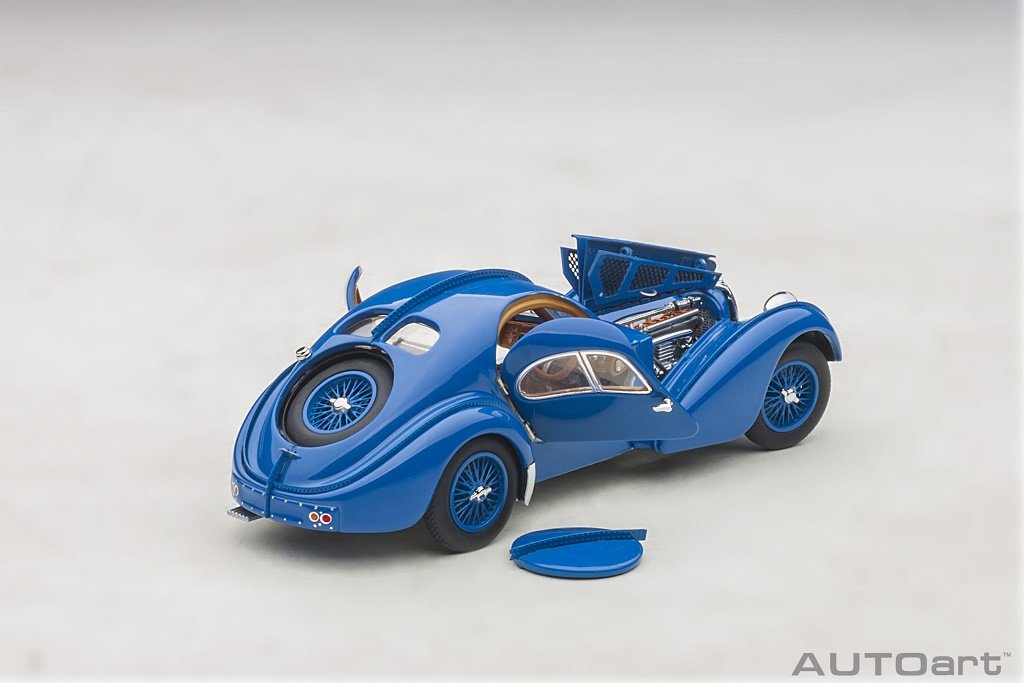 Фото - Машинка Autoart Bugatti Type 57Sc Atlantic 1938 Blue Wi 1:43 50947