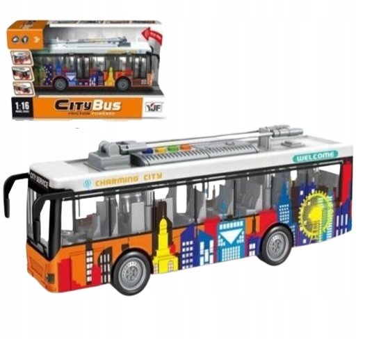 Autobus Miejski CITY BUS Z Efektami Dźwiękowymi Oraz Świetlnymi ...