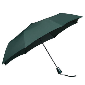 Automatyczna składana klasyczna parasolka zielona, otwierana jednym przyciskiem - Impliva