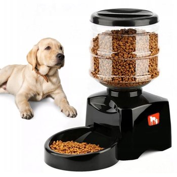 AUTOMATYCZNY INTELIGENTNY DOZOWNIK PODAJNIK KARMY DLA PSA KOTA DŹWIĘK 5,5L - Zakręcony Koszyk