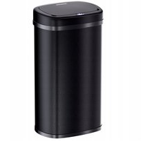 Automatyczny Kosz Na Śmieci Czarny Nierdzewny 58L