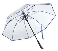Automatyczny parasol VIP, niebieski, transparentny UPOMINKARNIA