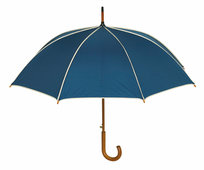 Automatyczny parasol WALTZ, beżowy, granatowy KEMER