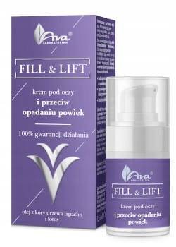 AVA Fill & Lift, Krem pod oczy i przeciw opadaniu powiek,  15 ml - Ava Laboratorium