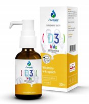 Avitale Witamina D3 KIDS w kroplach 30 ml 600 porcji suplement || Aliness