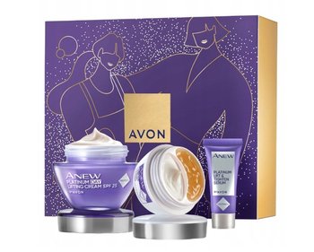 Avon Anew Platinum, Zestaw Kosmetyków, 3 Szt. - AVON