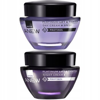 AVON ANEW PLATINUM ZESTAW KOSMETYKÓW DO TWARZY KREM NA DZIEŃ 50ML + KREM NA NOC 50ML - AVON