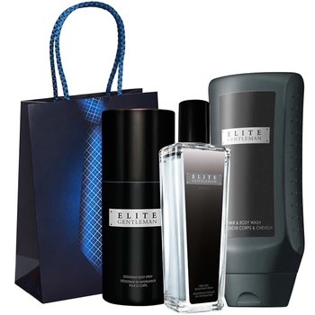 Avon, Elite Gentleman, zestaw kosmetyków, 3 szt. + torebka prezentowa - AVON