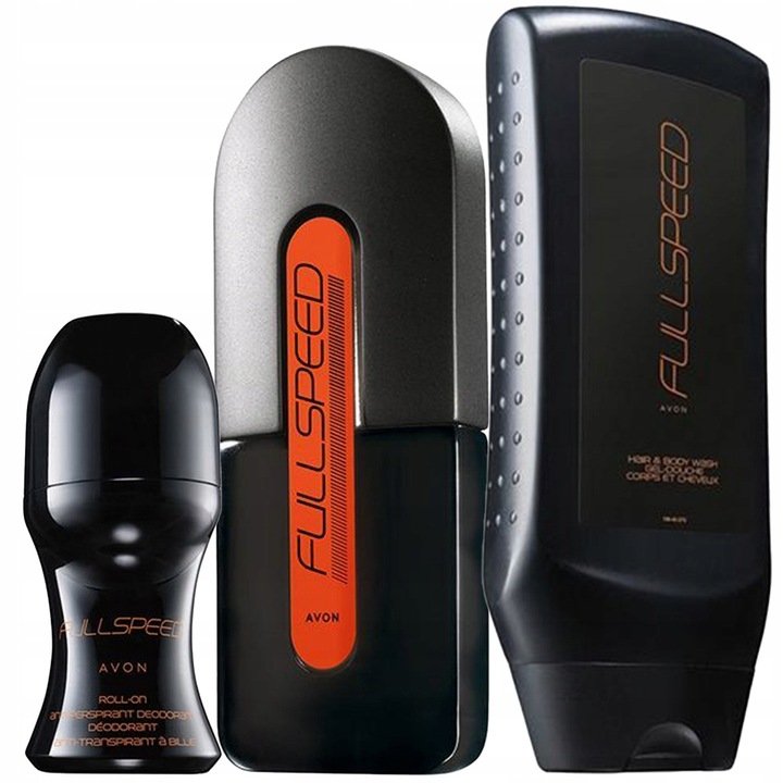 Avon, Full Speed, Zestaw kosmetyków, woda toaletowa, 75ml + żel pod ...