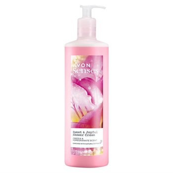 Avon, Sweet&joyful, Kremowy Żel Pod Prysznic, Frezja Granat, 720ml - AVON