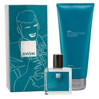 AVON Zestaw upominkowy Attraction Closer dla Niego w pudełku prezentowym AVON