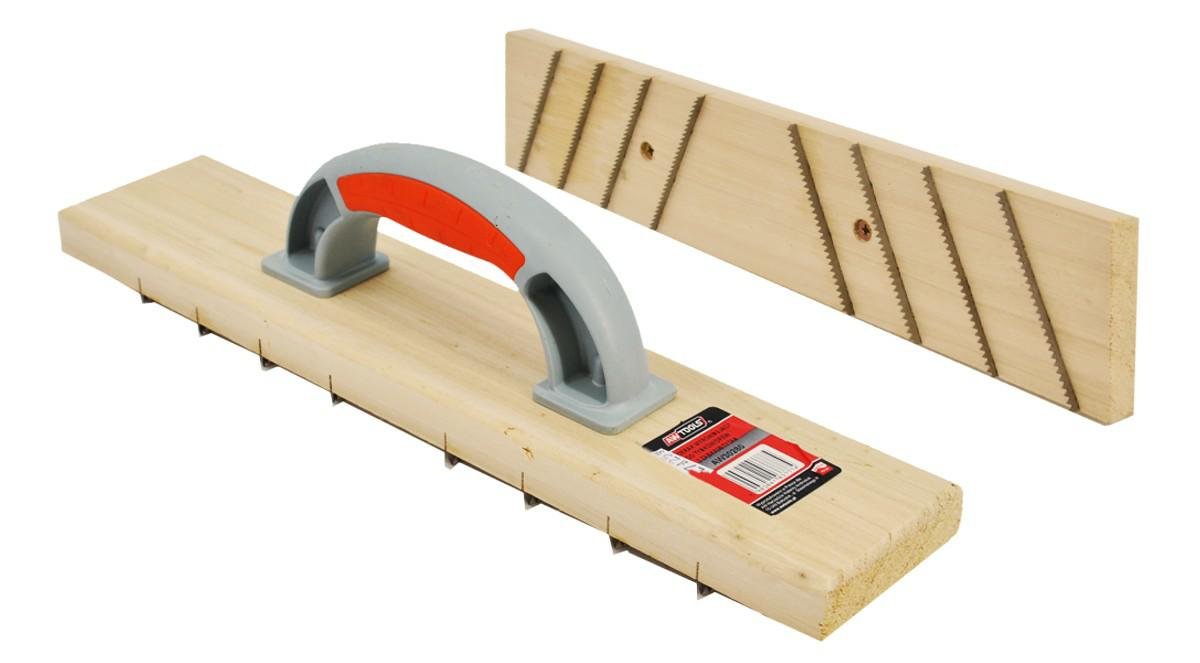 AWTOOLS Zdzierak Wyrównujący Do Tynków Z Ząbkami / Drewniany