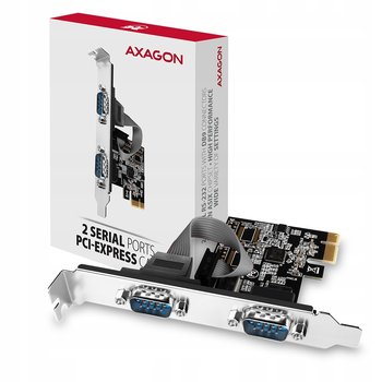 Axagon PCEA-S2N kontroler PCi-Ex 2x RS232 COM - brak danych