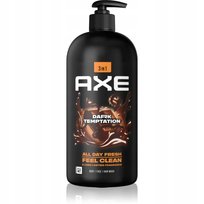 Axe Dark Temptation żel pod prysznic z pompką do twarzy, ciała i włosów 900 ml