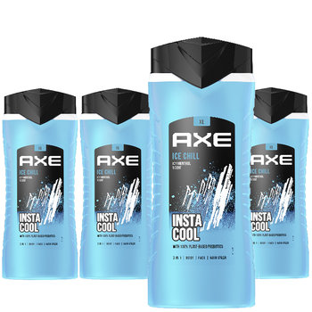 Axe, Ice Chill, Żel pod prysznic, 4x400ml - Axe