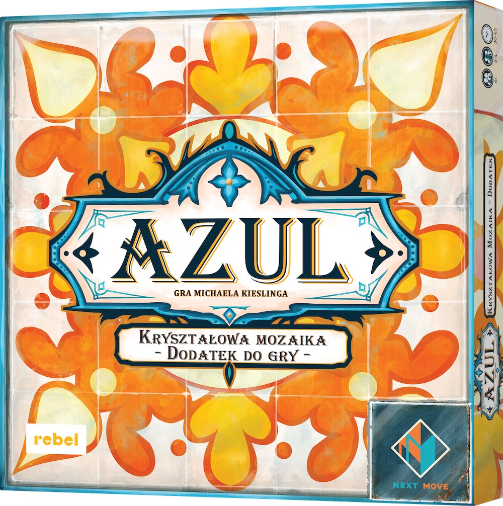 Azul: Kryształowa mozaika, gra planszowa, Rebel
