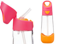 B.Box Bidon Dla Dziecka Tritanowa Butelka Na Wodę Ze Słomką 600 Ml Strawberry Shake