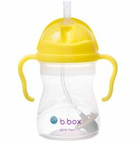 B.Box, Bidon ze słomką, Cytrynowy, 240 ml