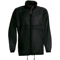 B&C - Kurtka Męska Przeciwdeszczowa (3XL / Czarny) B&C