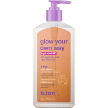 b.tan Glow Your Own Way Hydrated AF Przezroczysty Żel Samoopalający 236ml - B.tan
