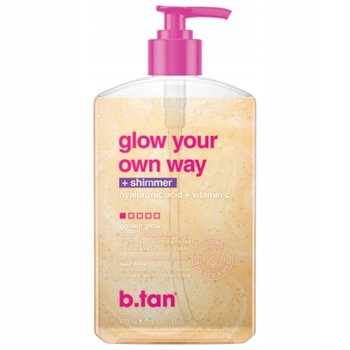 b.tan Żel Samoopalający z Połyskiem DO OPALANIA GLOW YOUR OWN WAY Shimmer 473 ml - B.tan