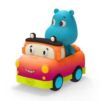 B. Toys, Miękkie autko sensoryczne z wesołym pasażerem – Land of B. Pick-up z Hipciem, 1+ - B.Toys