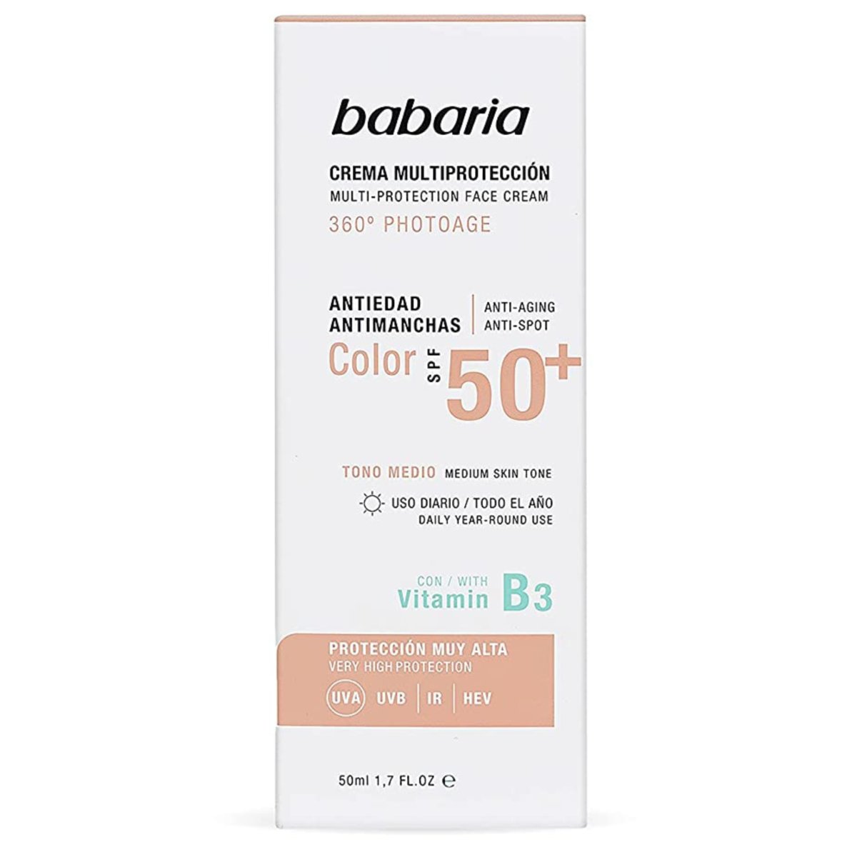 Babaria, Multi-Protection, Krem do twarzy Medium SPF50 | Sklep EMPIK.COM