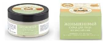 Babuszka Agafia, Bania Agafii, scrub do twarzy żeńszeniowy, 100 ml - Babuszka Agafia