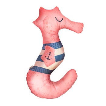 Baby Bites, Poduszka do karmienia, Sea Horse, Pink, 55x100 cm - Baby Bites