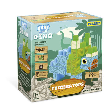 Baby Blocks Dino klocki Triceratops - Wader