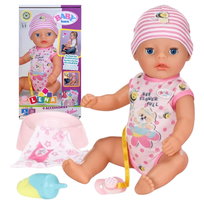 Baby Born Lalka Interaktywna Lena Bobas + Akcesoria 36cm Ekologiczny Karton Baby Born