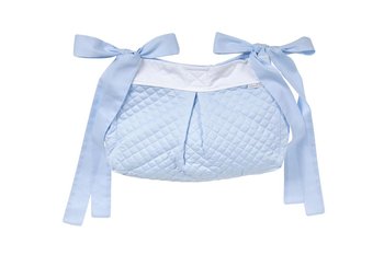 Baby d'Oro, Royal Baby Blue, Przybornik do łóżeczka, pikowany, Błękitny - baby d’Oro