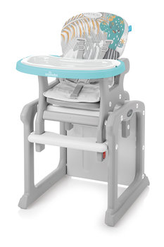 Baby Design, Krzesełko do karmienia, Candy, Turkusowe - Baby Design