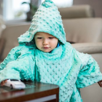 Baby Gadgets, Kocyk zimowy/Koc z rękawami, gruby, Miętowy, Minky - Baby Gadgets